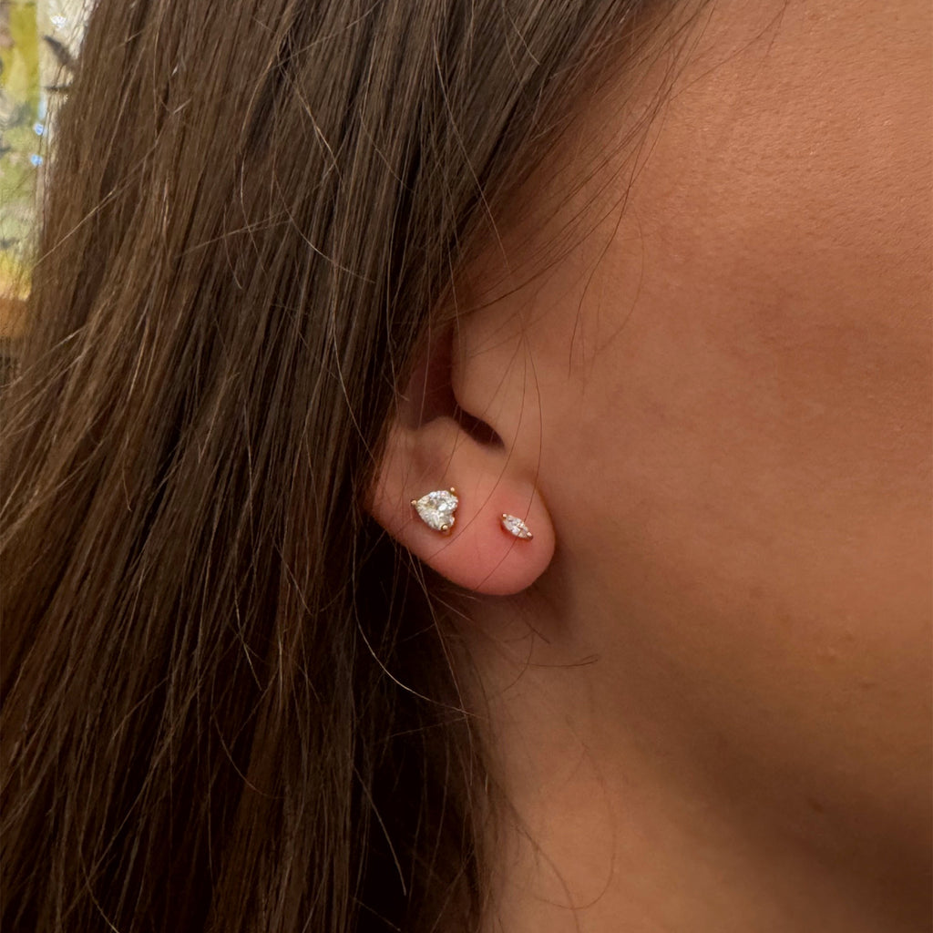Tiny Marquise Crystal Stud Earrings