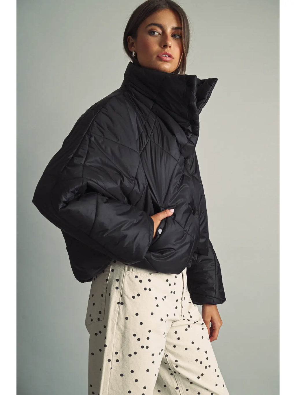 Quilted Nylon Puffer Jacket