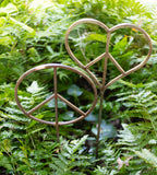 Metal Peace Sign Garden Stake