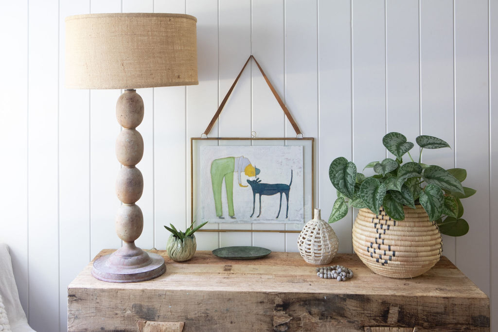 Horizontal Brass Hanging Frame - 19" x 14.25"
