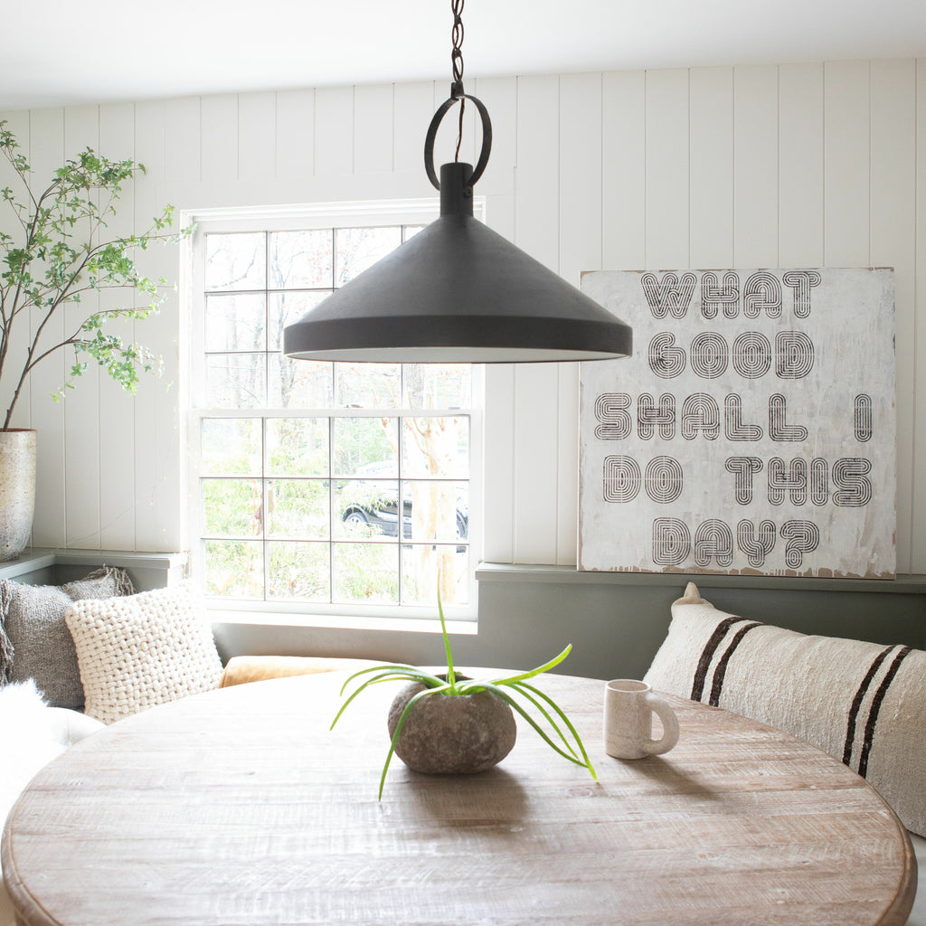 What Good Shall I Do Art Print - Grey Wood