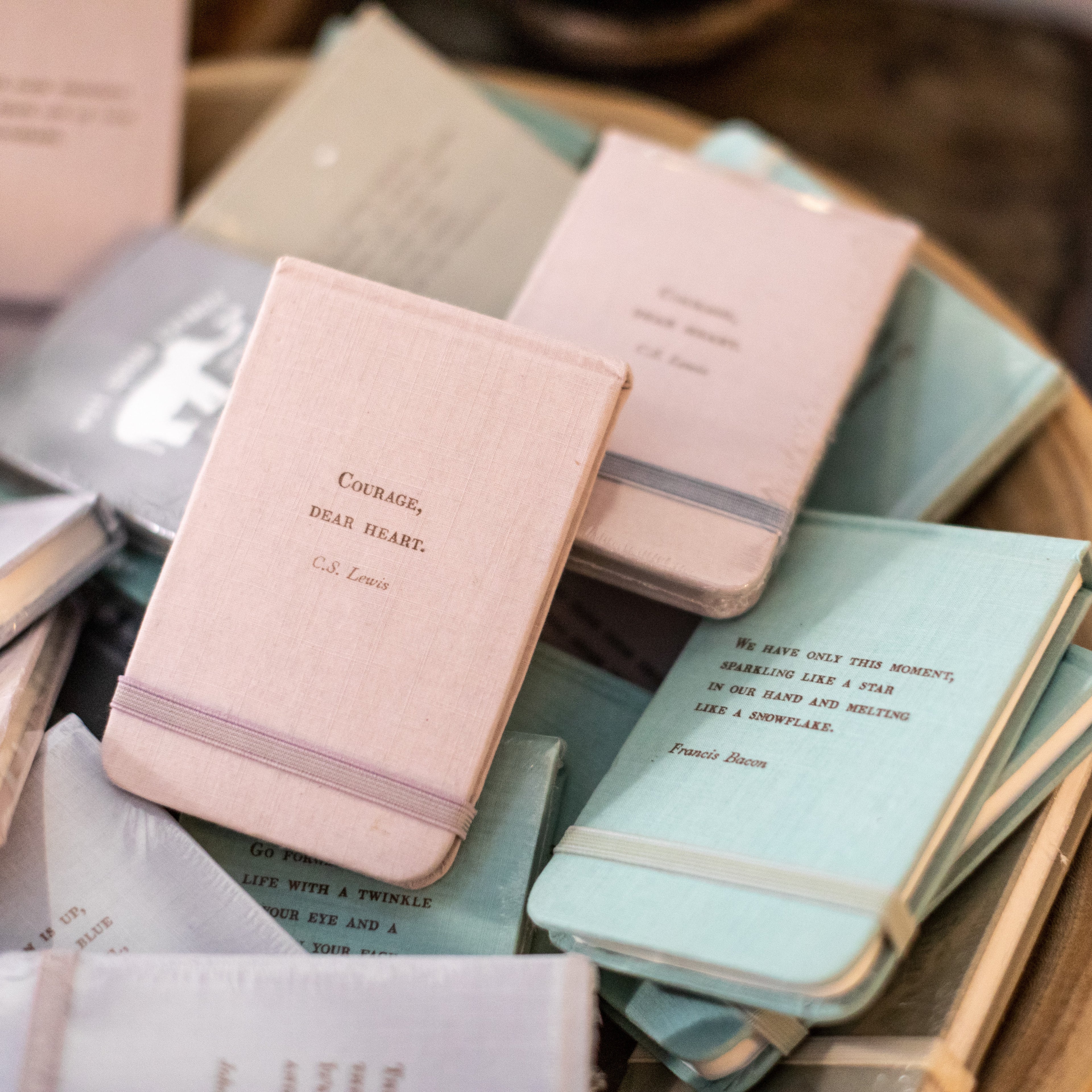 ***Put Good Things Into The World Fabric Notebook