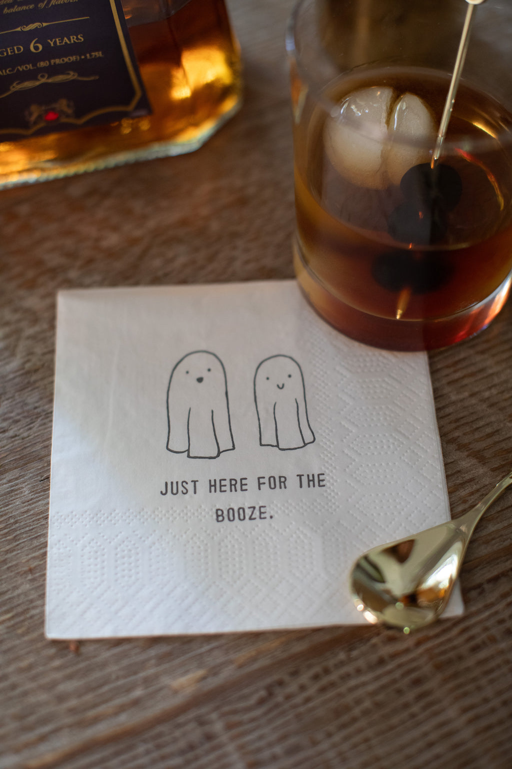 Just Here For The Boo's Cocktail Napkins