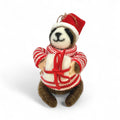 Sloth With Red & White Sweater Ornament - Snuggle of Sloths Collection