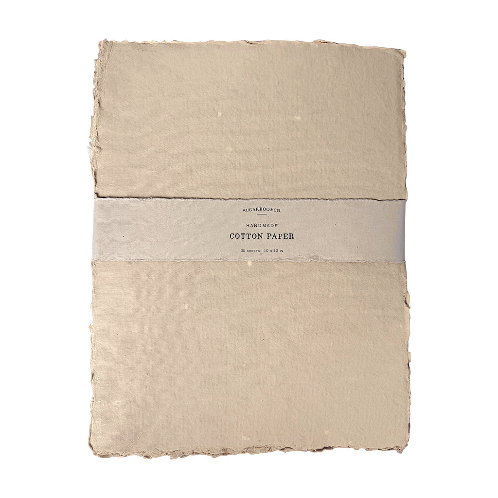 Handmade Cotton Paper Bundle - Oat