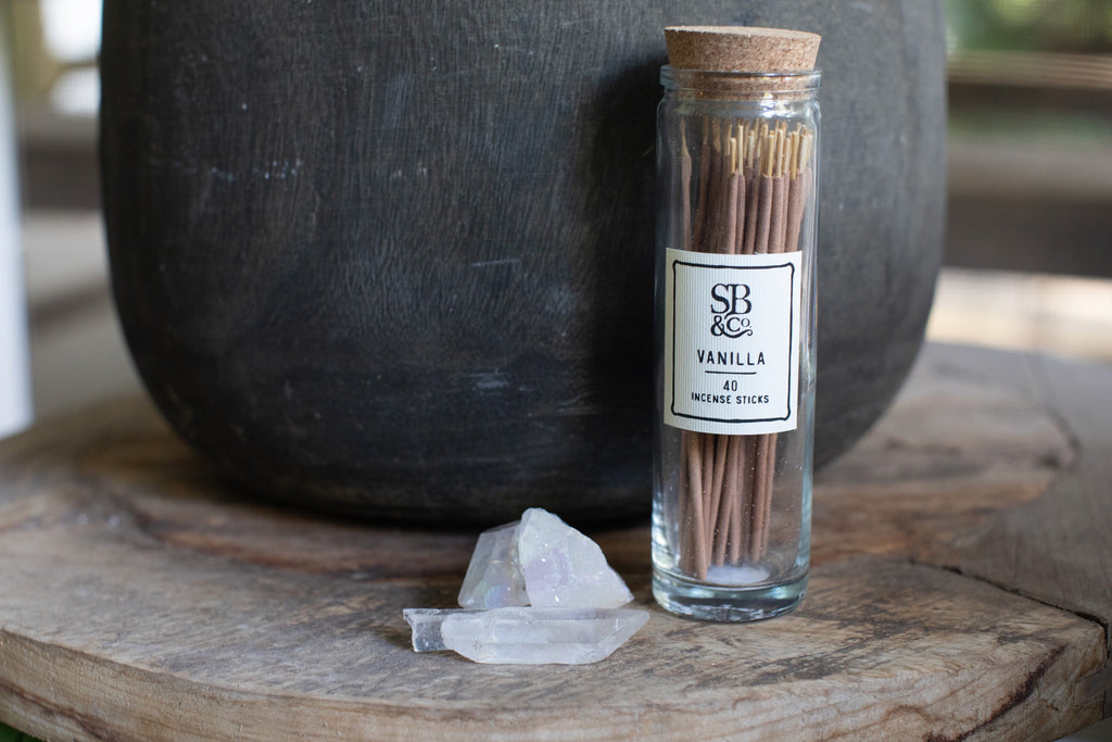 Vanilla Incense in Glass Jar