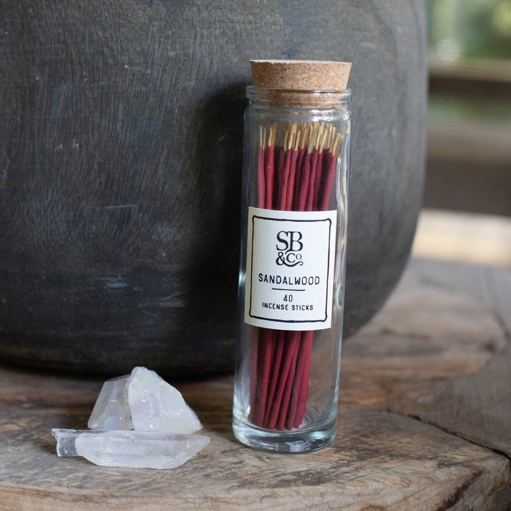 Sandalwood Incense in Glass Jar