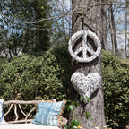 ***Peace Sign XXLarge Whitewash Driftwood - 40x40