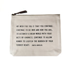 Canvas Zip Bag - Cream