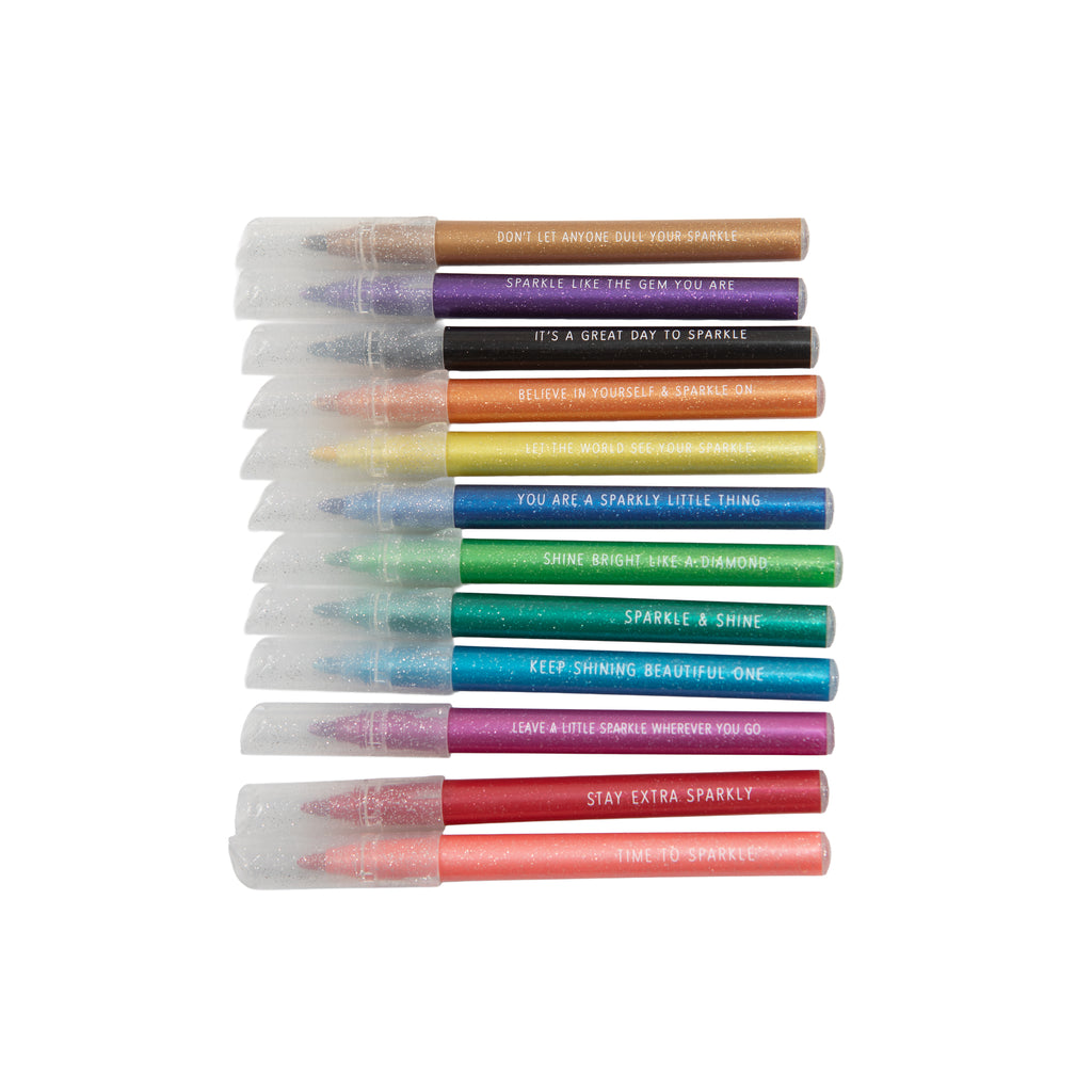 Glitter Markers - 12 count