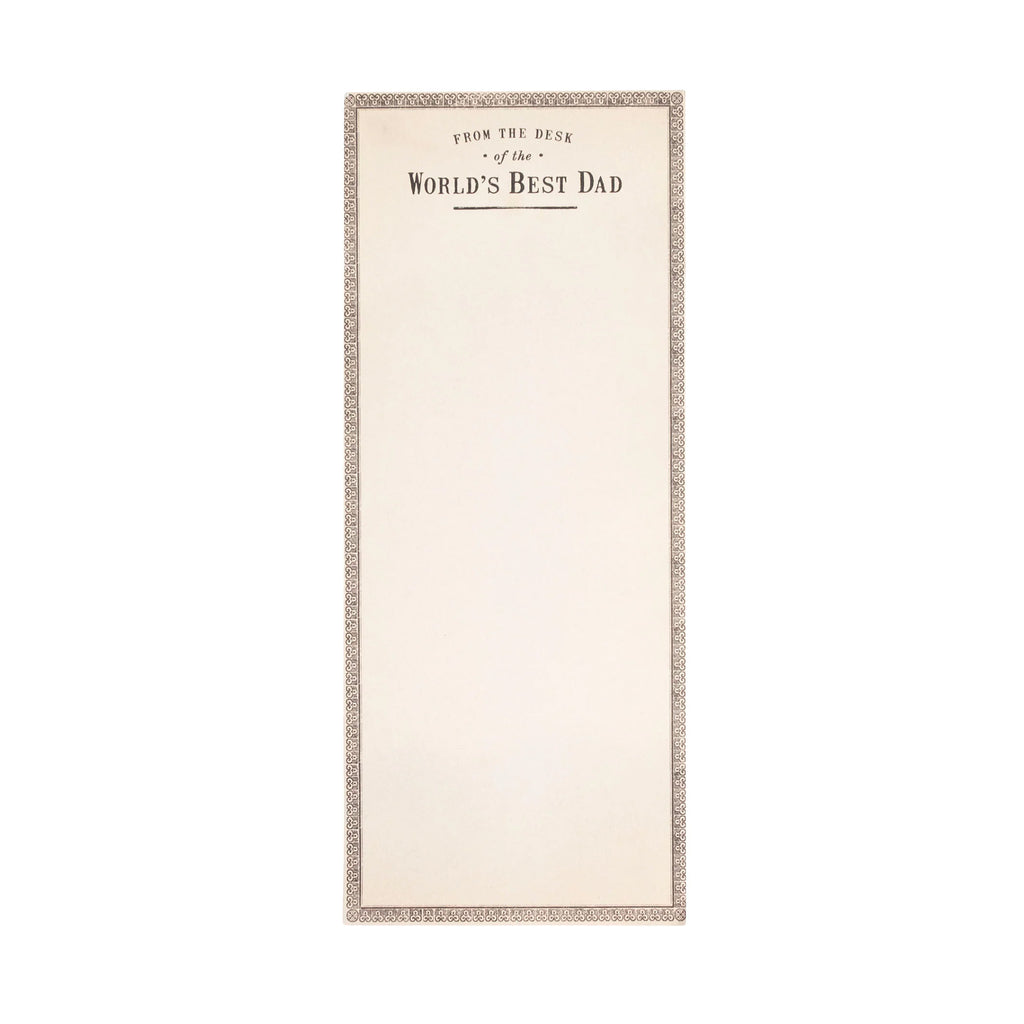World's Best Dad Skinny Notepad