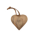 Loved Heart Engraved Wood Hearts - (Small)