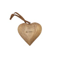 My Love Heart Engraved Wood Hearts - (Small)