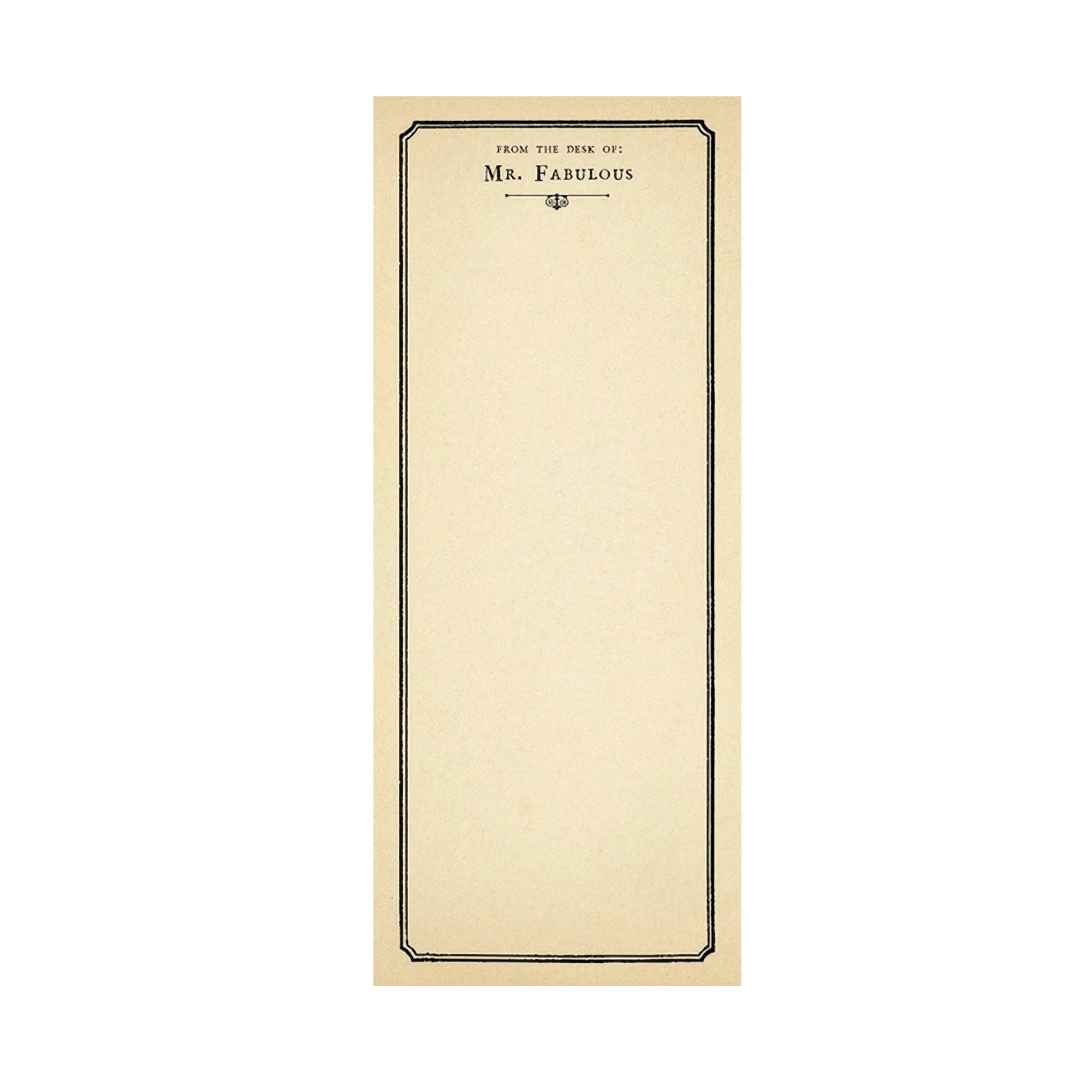 Paper - Mr. Fabulous Skinny Notepad