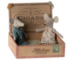Mum and dad Mouse in Cigar Box