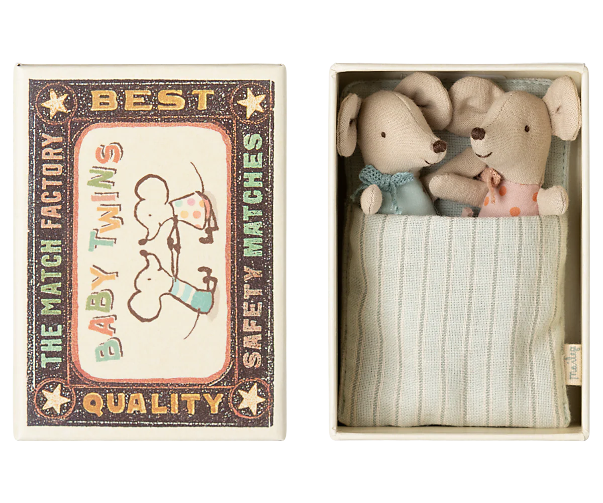 Baby Mice in Matchbox - Twins