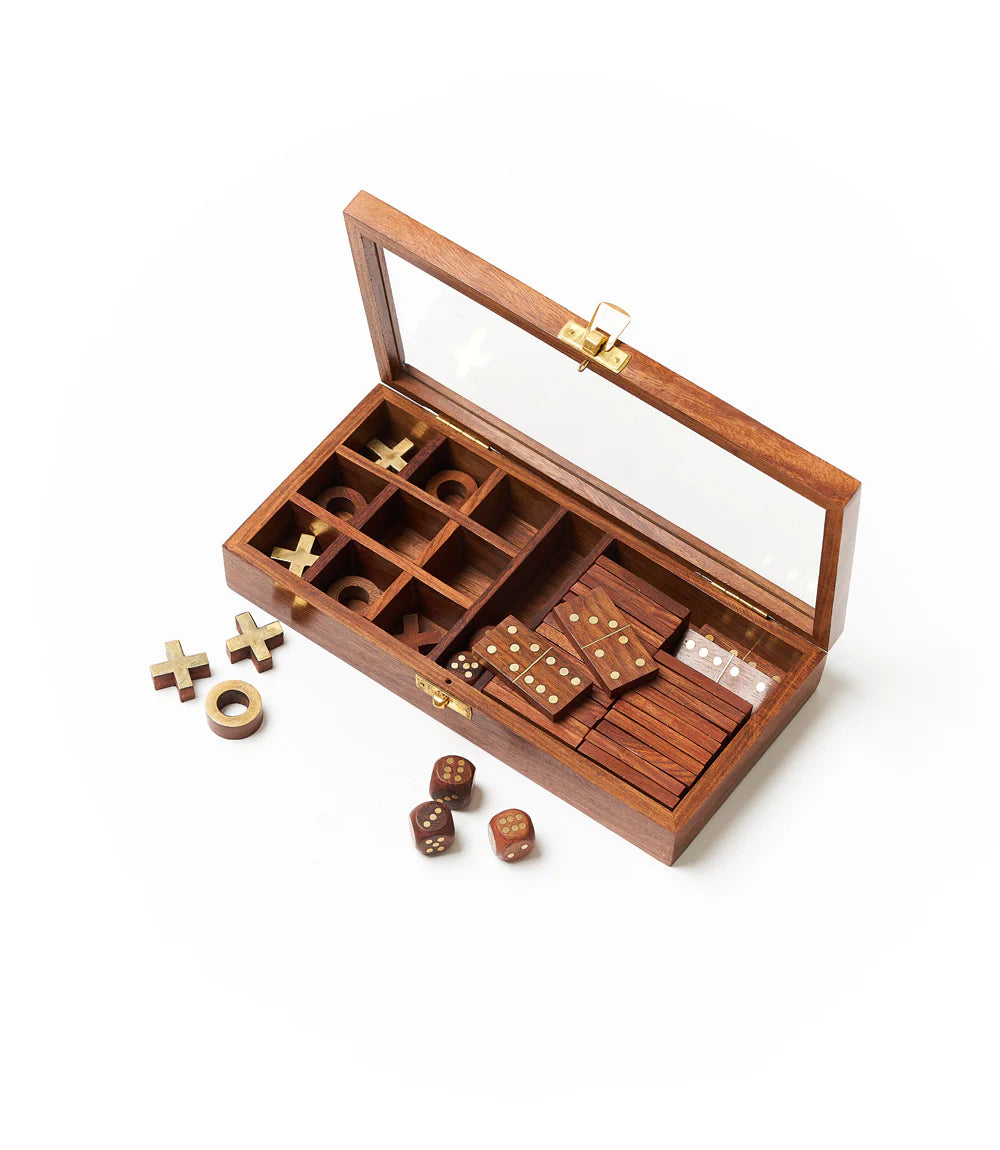 Rosewood 3-in-1 Game Set