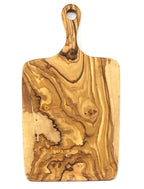 Olive Wood Rectangular Cutting Board with Handle - 16"