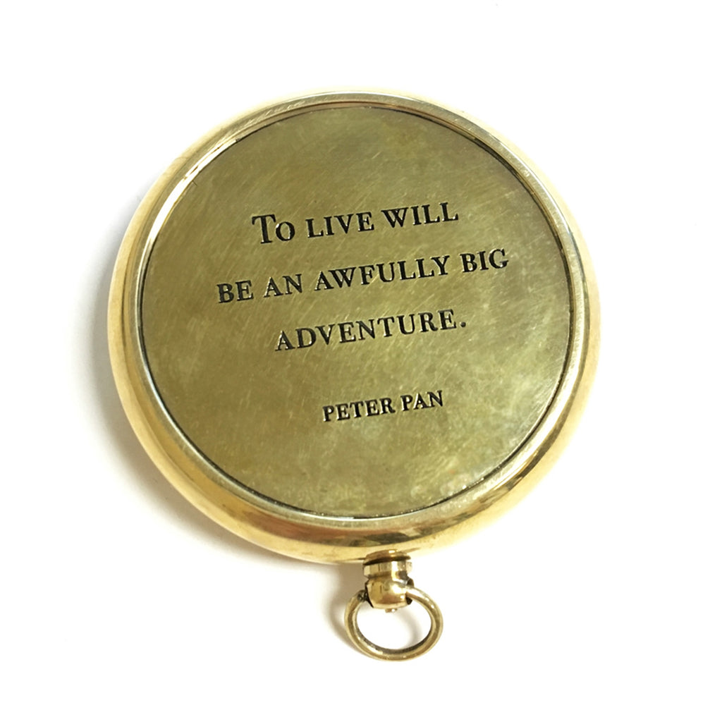 Peter Pan Compass with Leather Pouch