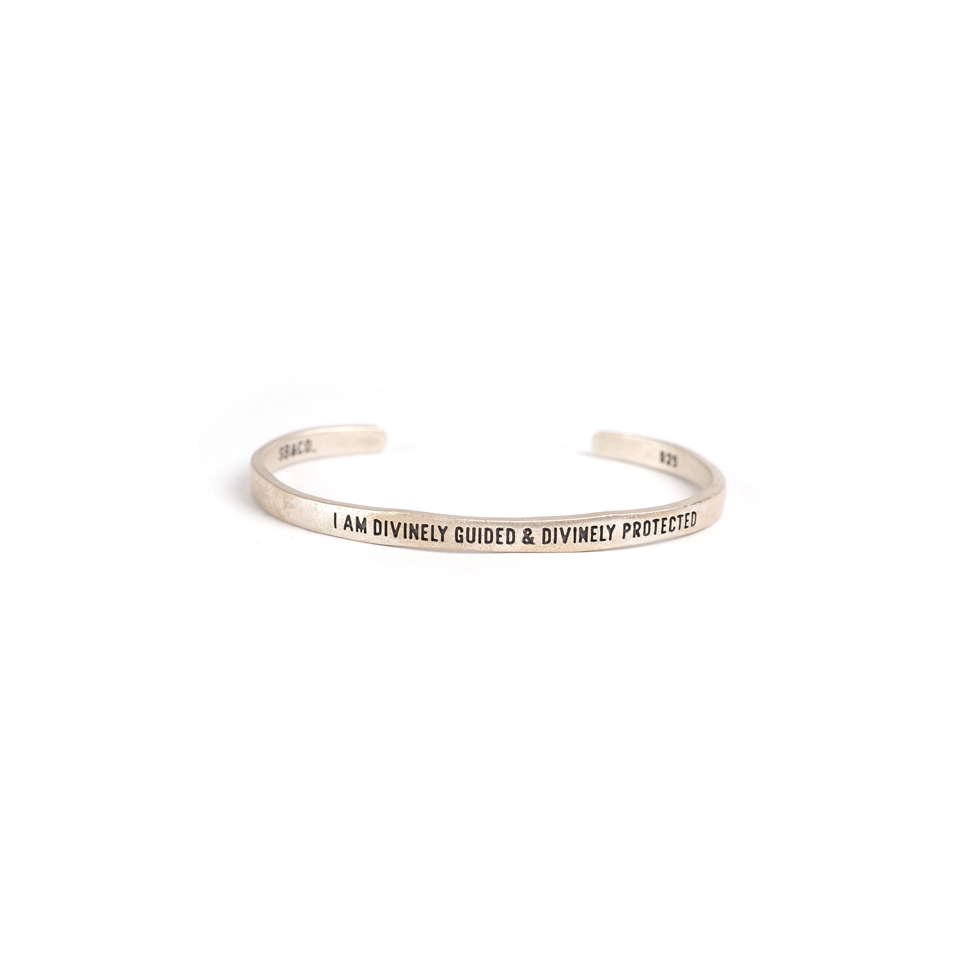 ***Silver Cuff - I Am Divinely Guided