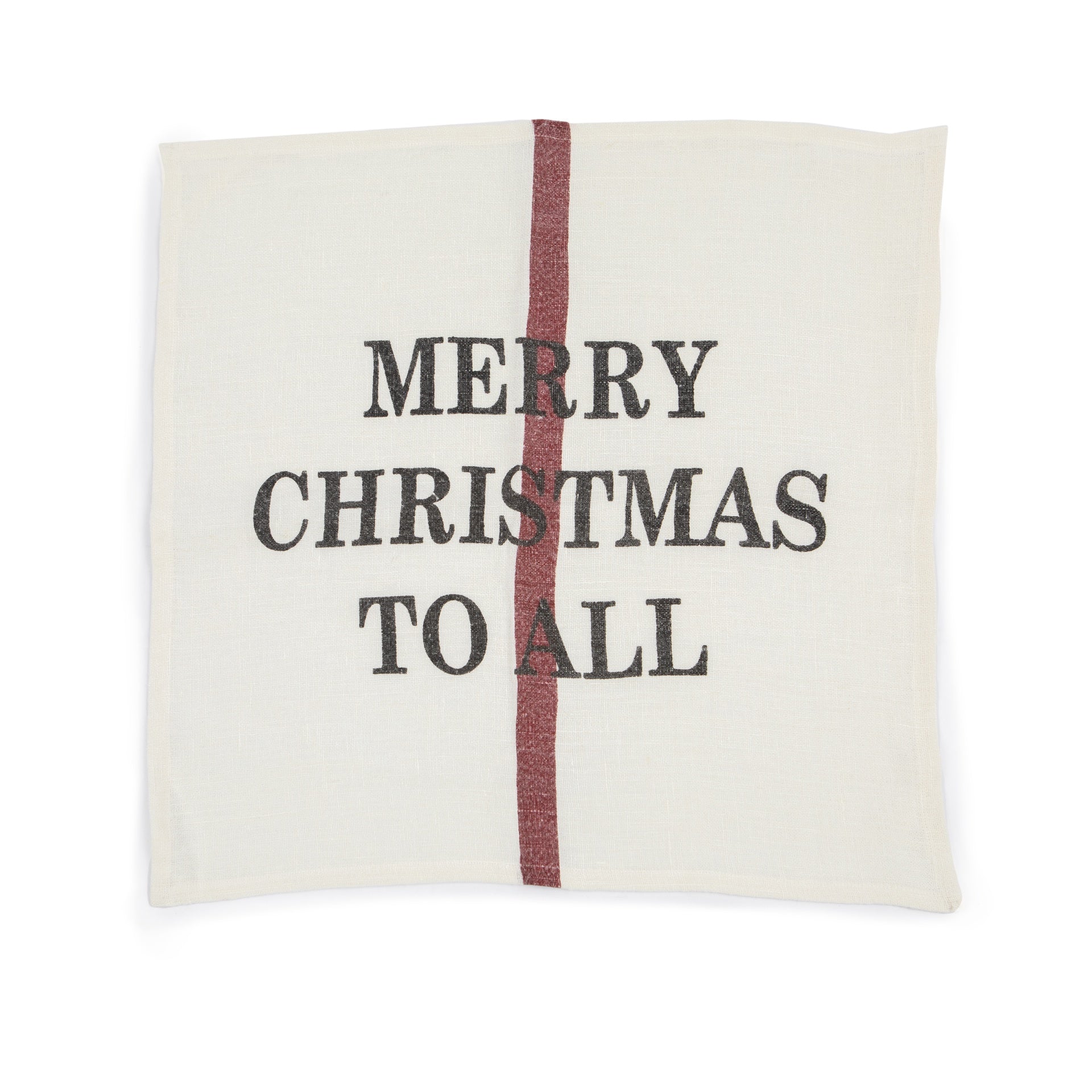 Merry Christmas Linen Napkin / Dishtowel