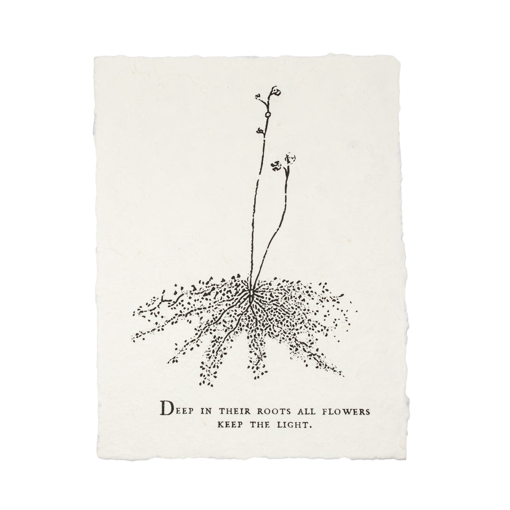 Botanical Handmade Paper Print