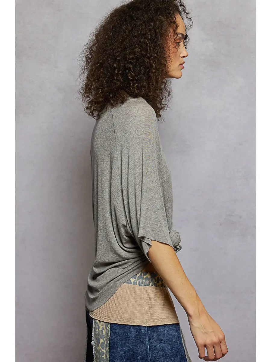 Vintage Washed Relaxed Fit Jersey Top