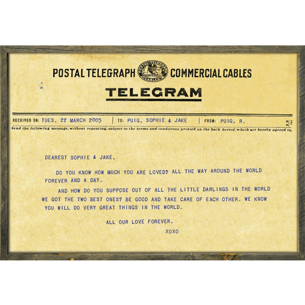 Custom Telegram - Art Print
