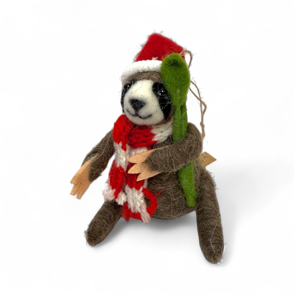 Sloth With Mistletoe Ornament - Snuggle of Sloths Collection