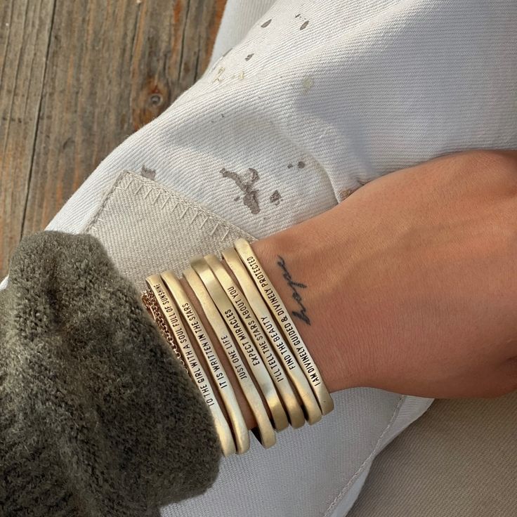 Brass Cuff - Expect Miracles