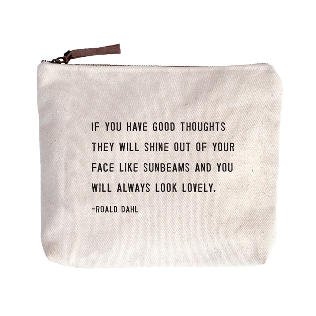 Canvas Zip Bag - Cream
