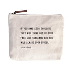 Canvas Zip Bag - Cream