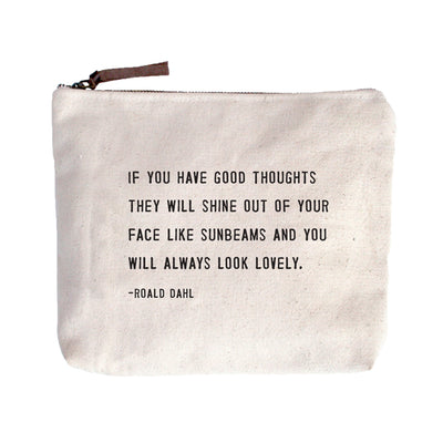 Canvas Zip Bag - Cream