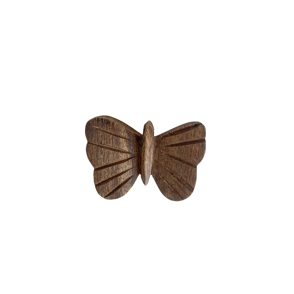 Hand Carved Wooden Butterfly