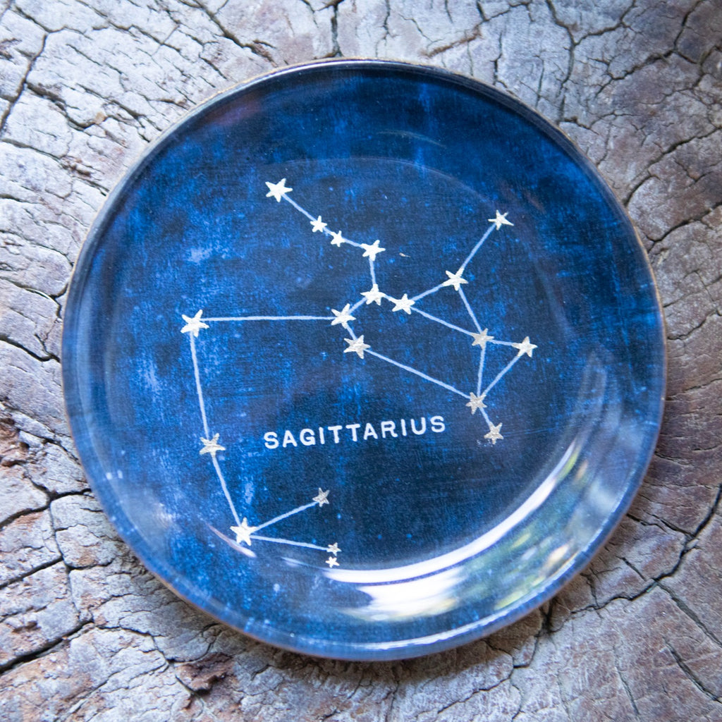 Constellations Mini Round Decoupage Plate