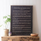 Instructions For Visiting Earth Art Print