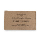 50 Gathered Thoughts of Poetry on Handmade Paper