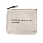 Happy Girls (Audrey Hepburn) Canvas Zip Bag