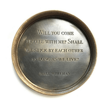 Walt Whitman Compass with Leather Pouch