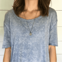 ***Small Heart Pendant (Always) Silver Necklace