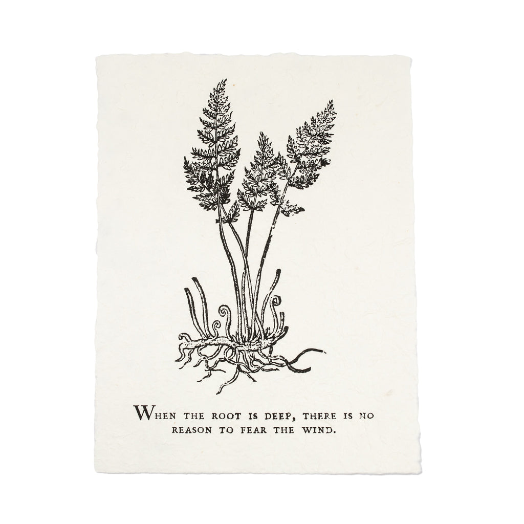 Botanical Handmade Paper Print