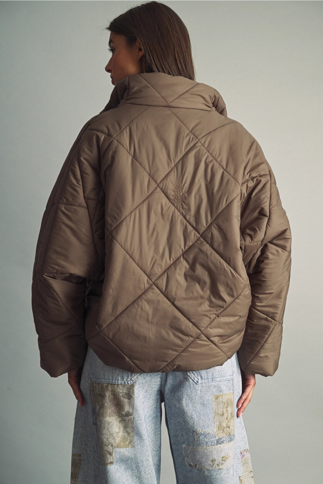 Quilted Nylon Puffer Jacket
