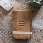 ***Collect Beautiful Moments Mini Signature Leather Journal - Maple