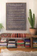 Rules For Being Human Art Print - Gallery Wrap