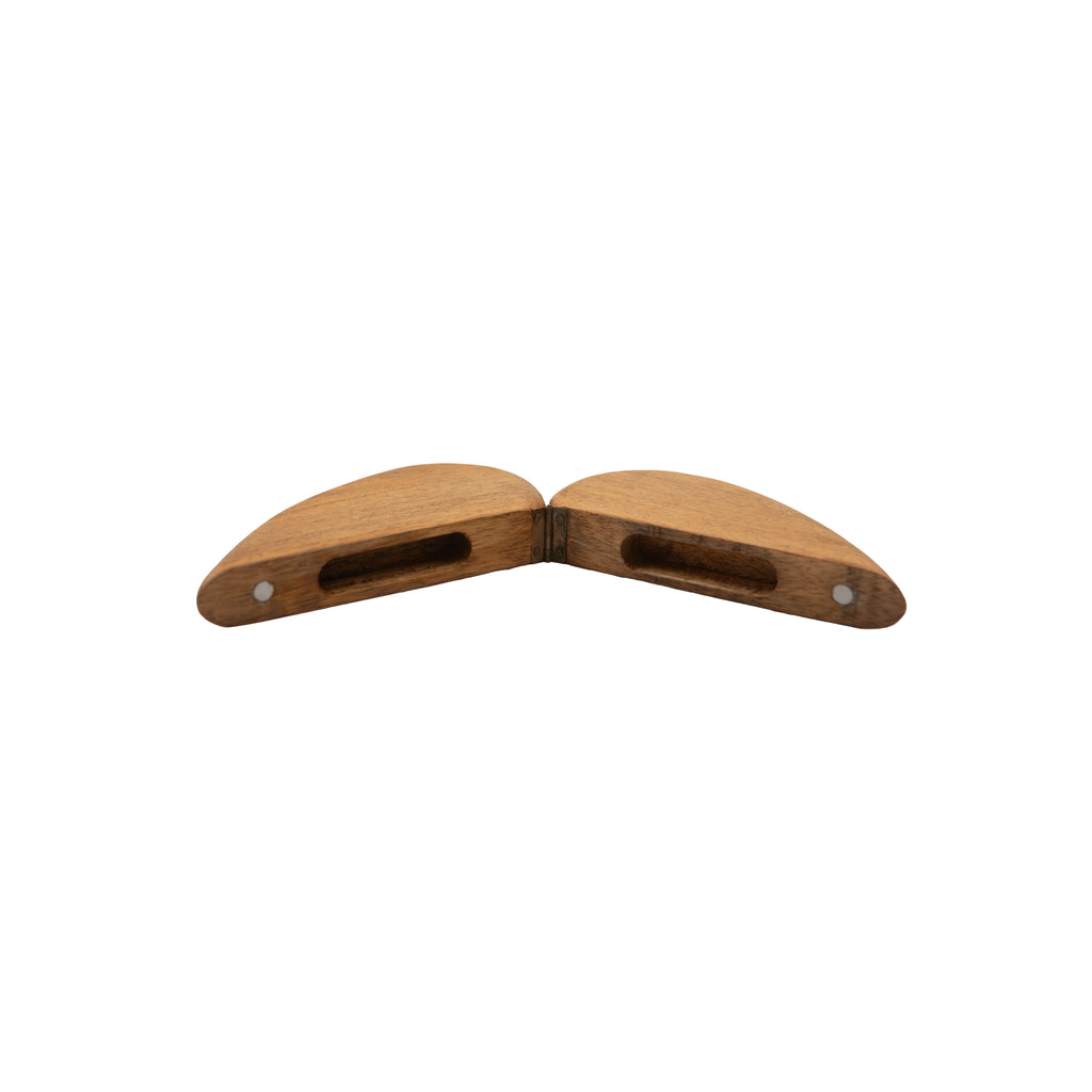 Wooden Heart Shape Magnetic Ring Box  7"