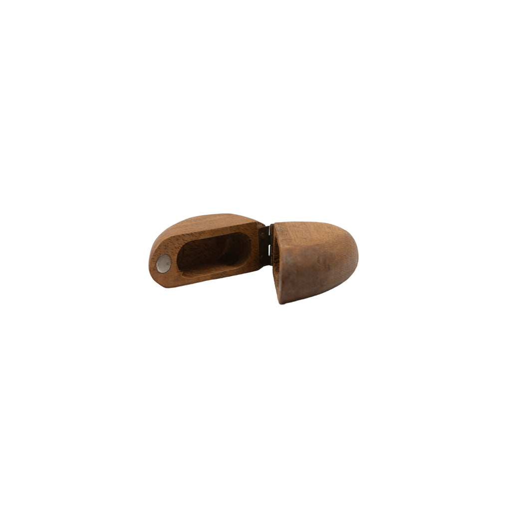 Wooden Heart Shape Magnetic Ring Box  3"