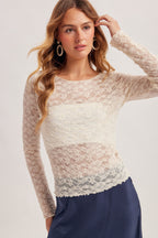 Lily Lace Long Sleeve Top