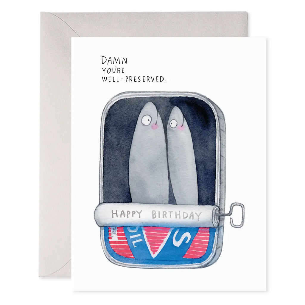 Sardines Birthday Card