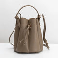 Laguna Taupe Recycled Leather Top Handle Bag