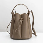 Laguna Taupe Recycled Leather Top Handle Bag